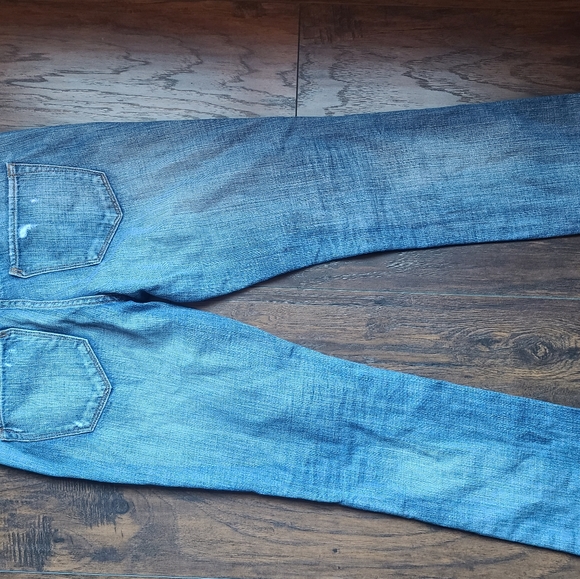 Express Stella Jeans (with factory distressing & extra stitching), Sz 6 - Picture 5 of 9